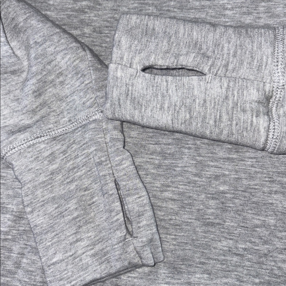 Aerie Gray Turtleneck Sweatshirt (Your Doing Amazing) Size Small Oversized - Picture 6 of 7